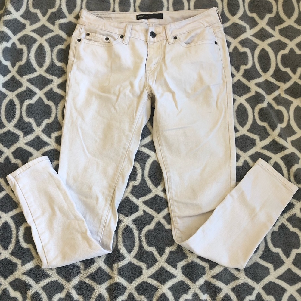 LEVI Strauss White Skinny Jeggings